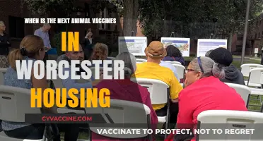 Upcoming Animal Vaccination Schedule for Worcester Housing Residents