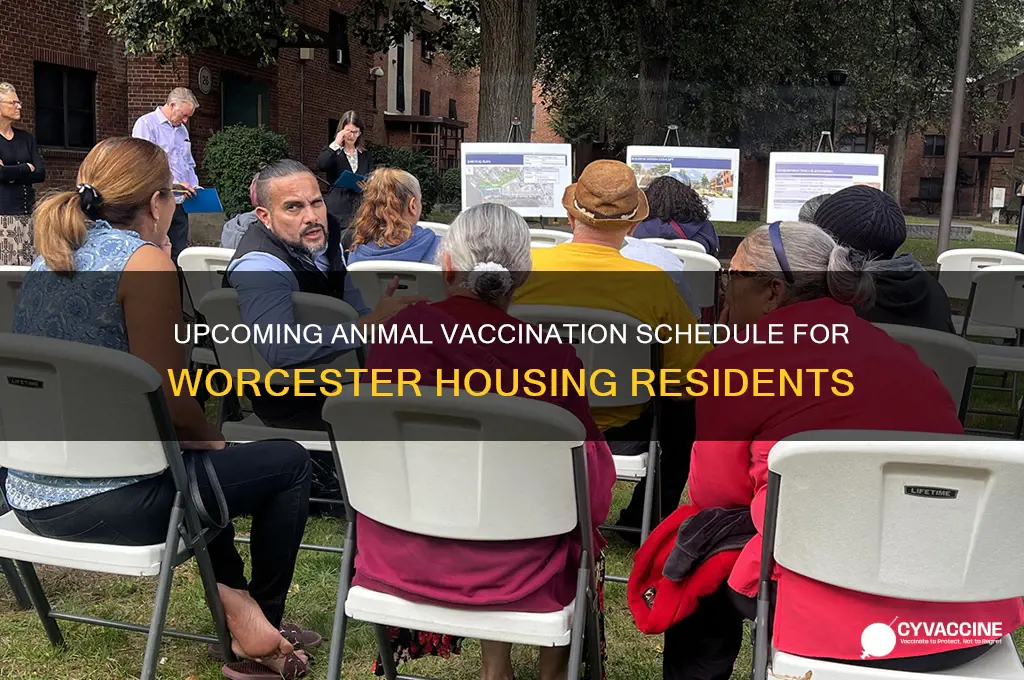 when is the next animal vaccines in worcester housing
