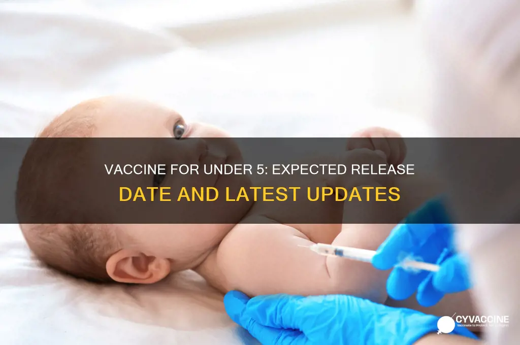 when is the vaccine for under 5 coming out
