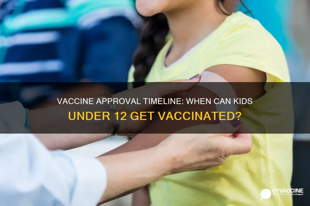 when is vaccine approval expected for under 12