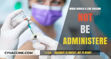 When to Avoid Live Vaccines: Key Contraindications and Precautions