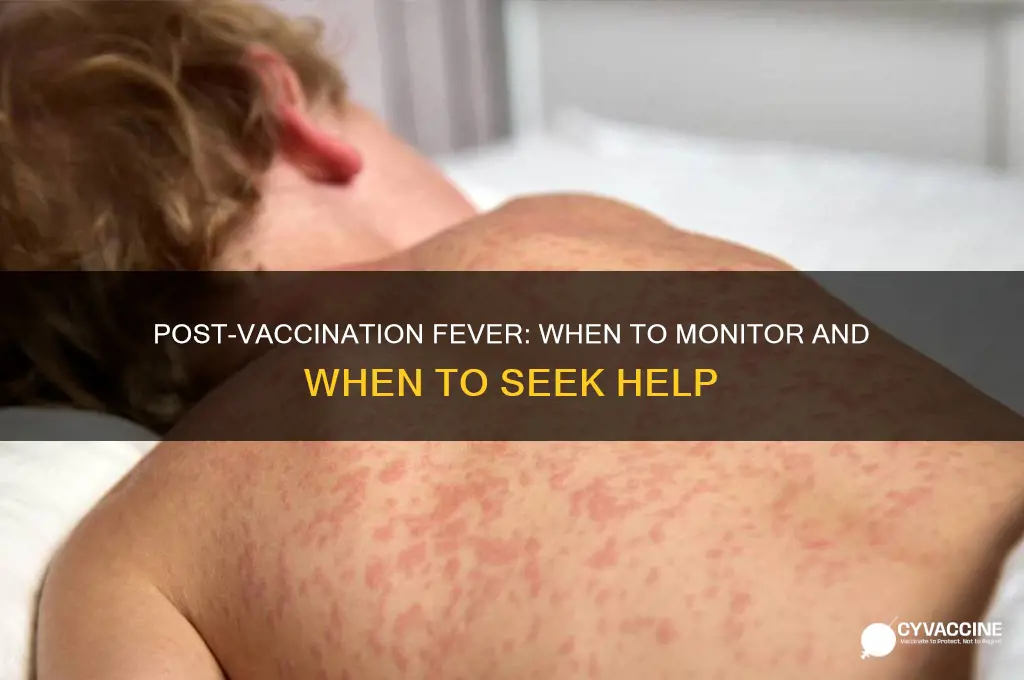 when should i worry about fever after vaccination