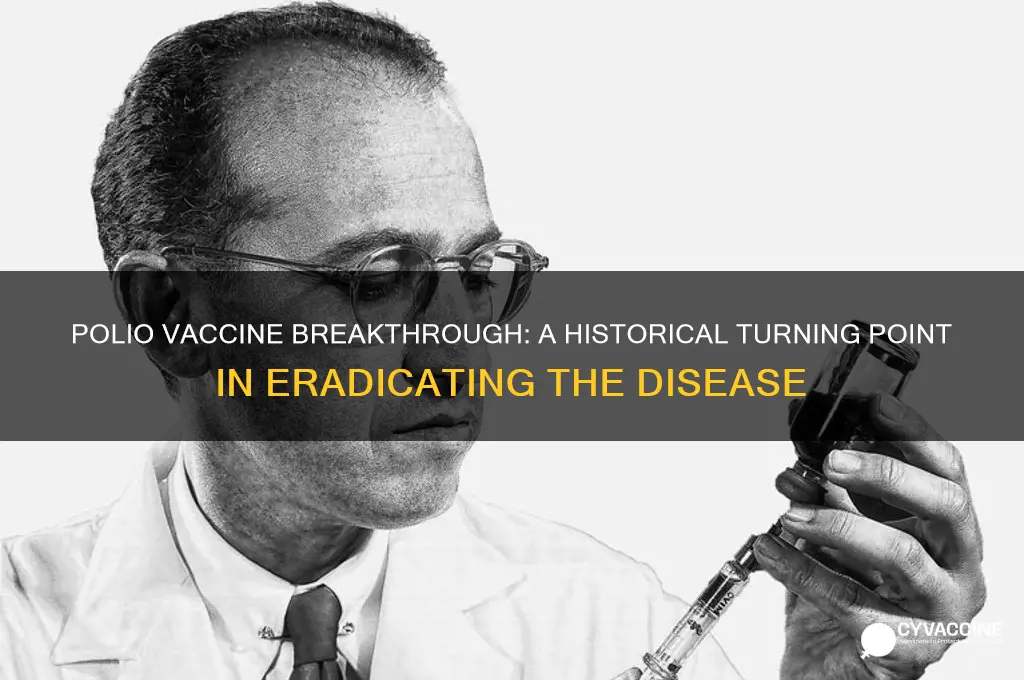 when was a vaccine developed and what difference for polio