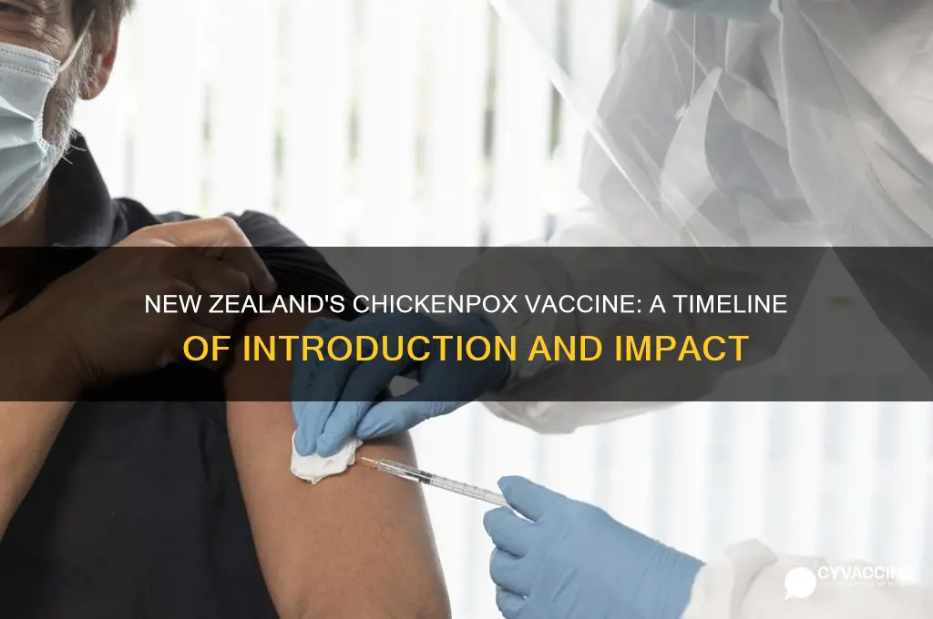 when was chickenpox vaccine introduced in new zealand