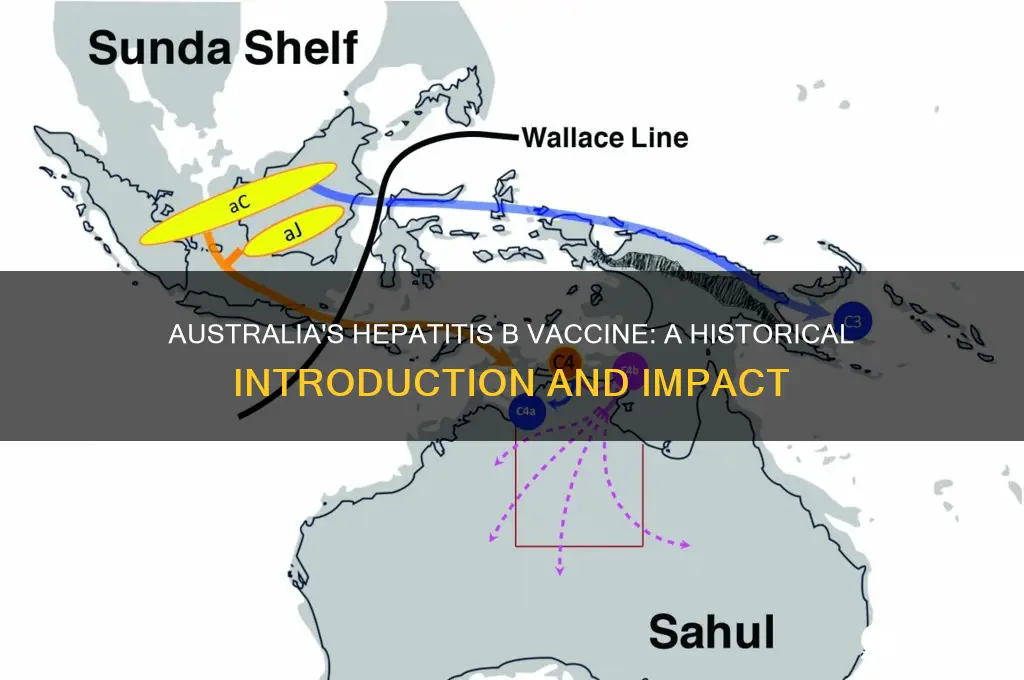 when was hep b vaccine introduced in australia