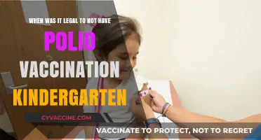 Polio Vaccination Laws: When Was It Legal to Skip Kindergarten Shots?