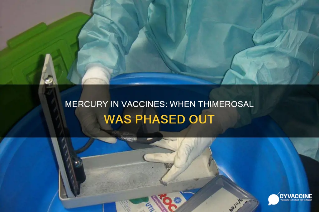 when was mercury removed from vaccines