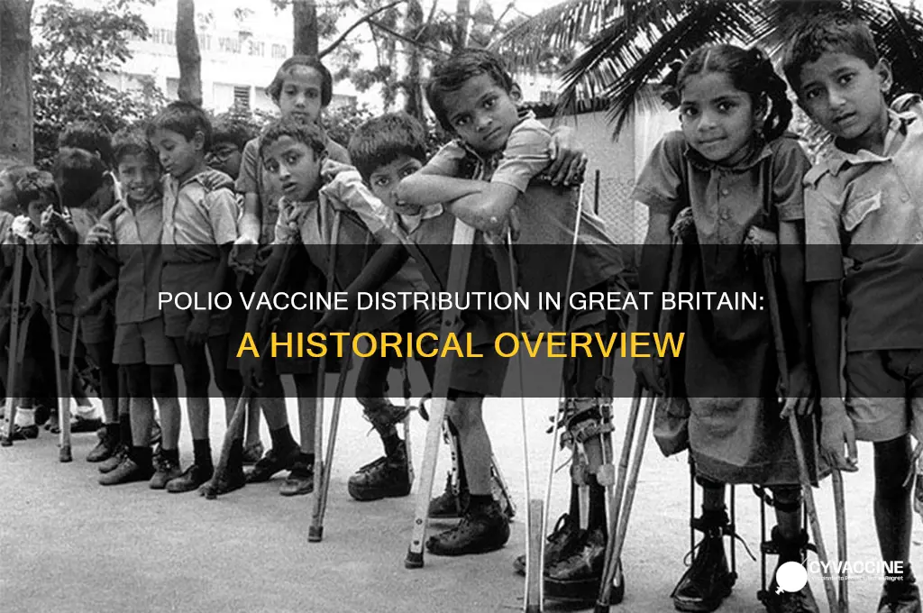 when was polio vaccine distributed in great britain