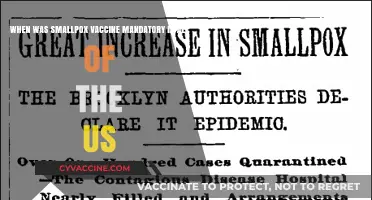 When Did Smallpox Vaccination Become Mandatory Nationwide in the US?