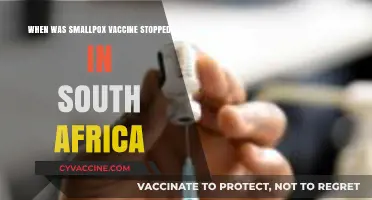 South Africa's Smallpox Vaccine Cessation: A Historical Overview