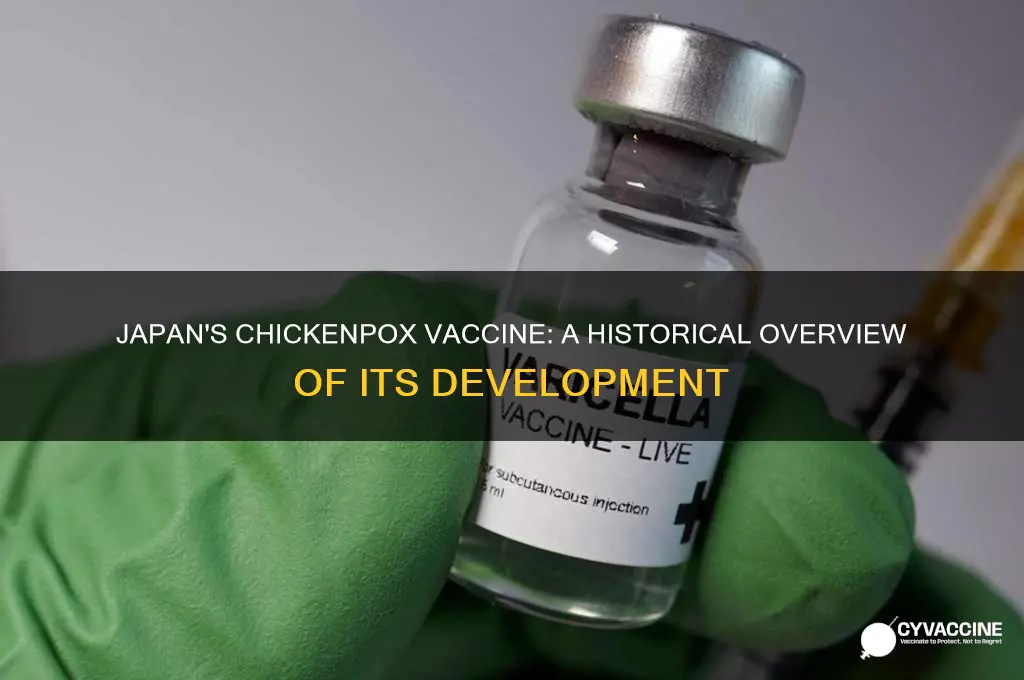 when was the chickenpox vaccine invented in japan