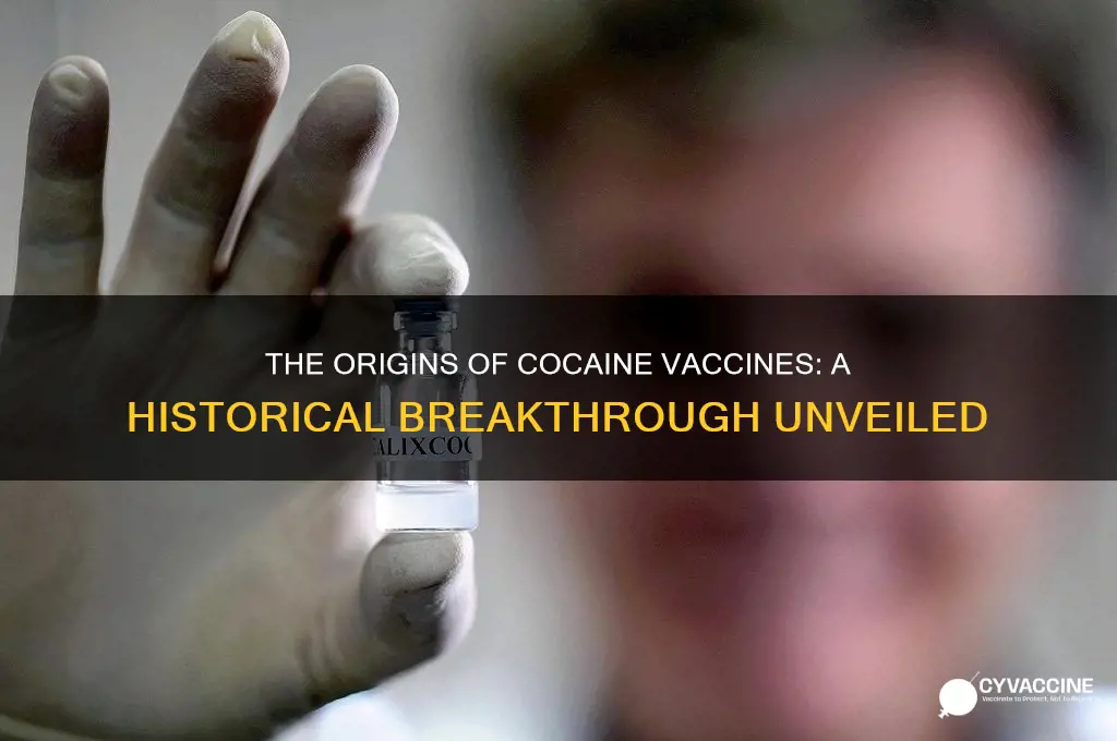 when was the idea of cocaine vaccines created