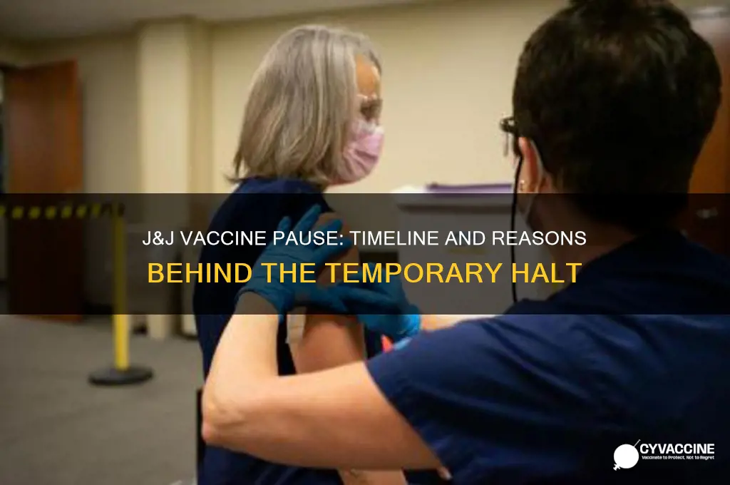 when was the j and j vaccine paused