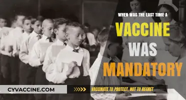 When Was the Last Time a Vaccine Became Mandatory?