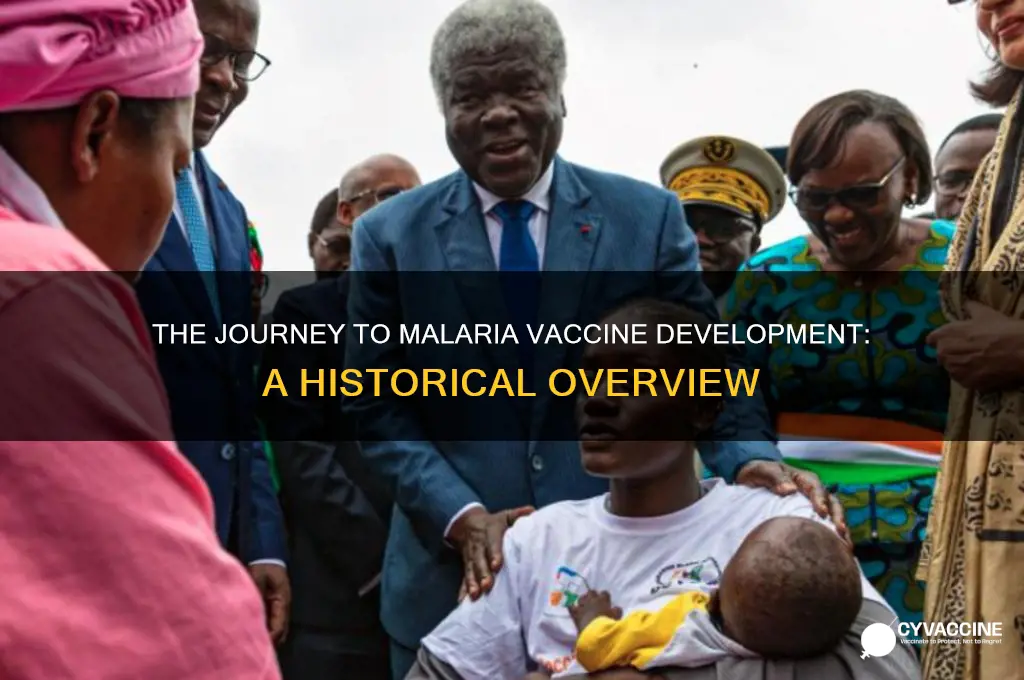 when was the malaria vaccine developed