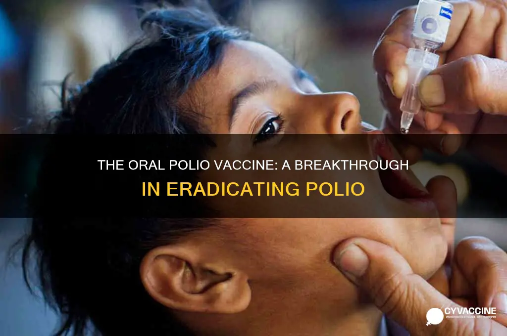 when was the oral polio vaccine firs developed