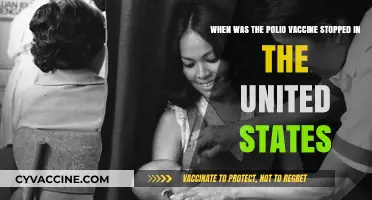 The End of Polio Vaccination in the United States: Timeline