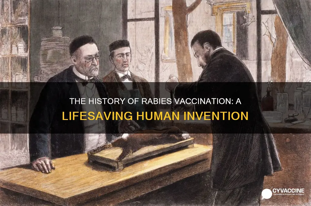 when was the rabies vaccination for humans invented