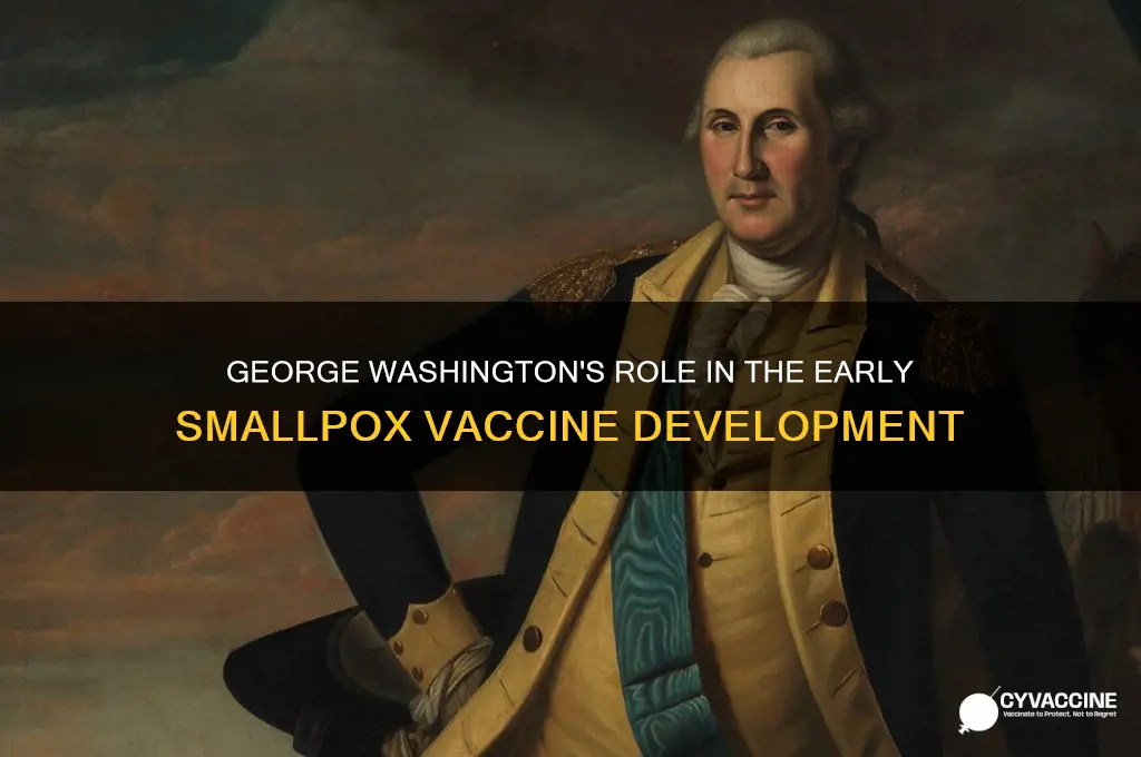 when was the smallpox vaccine created george washington