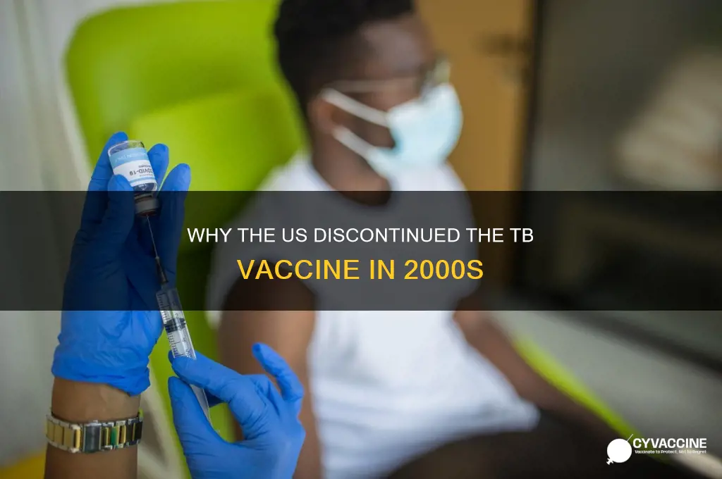 when was the tb vaccine stopped in the us