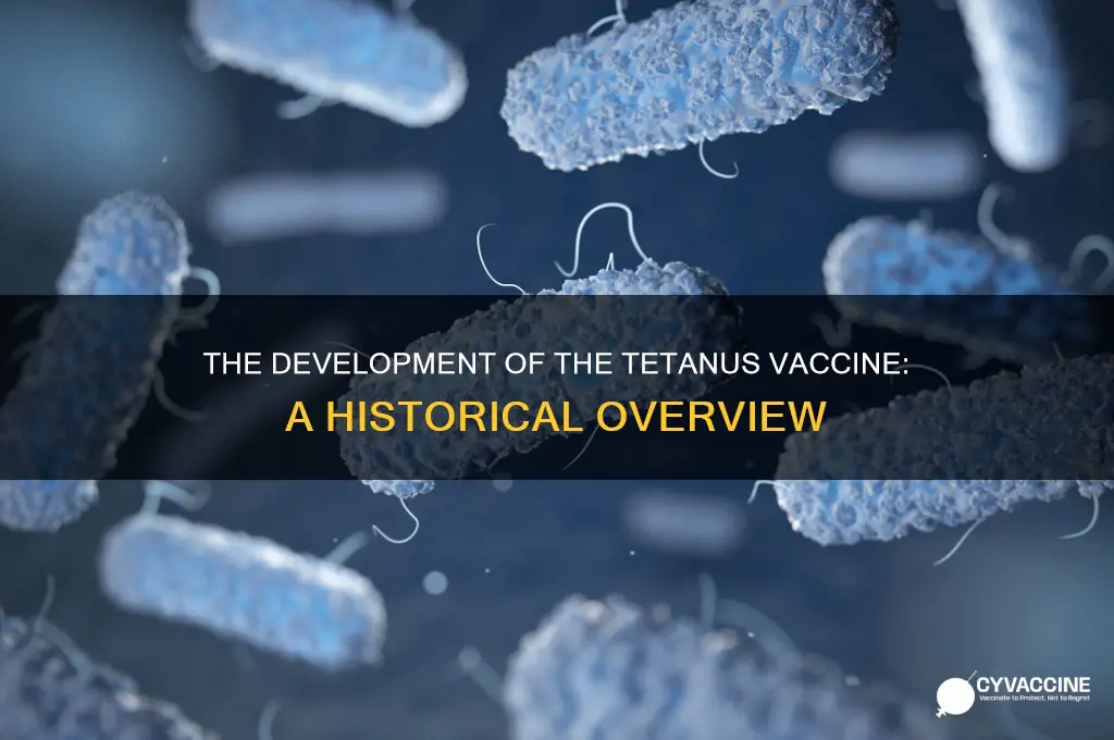 when was the tetanus vaccine developed