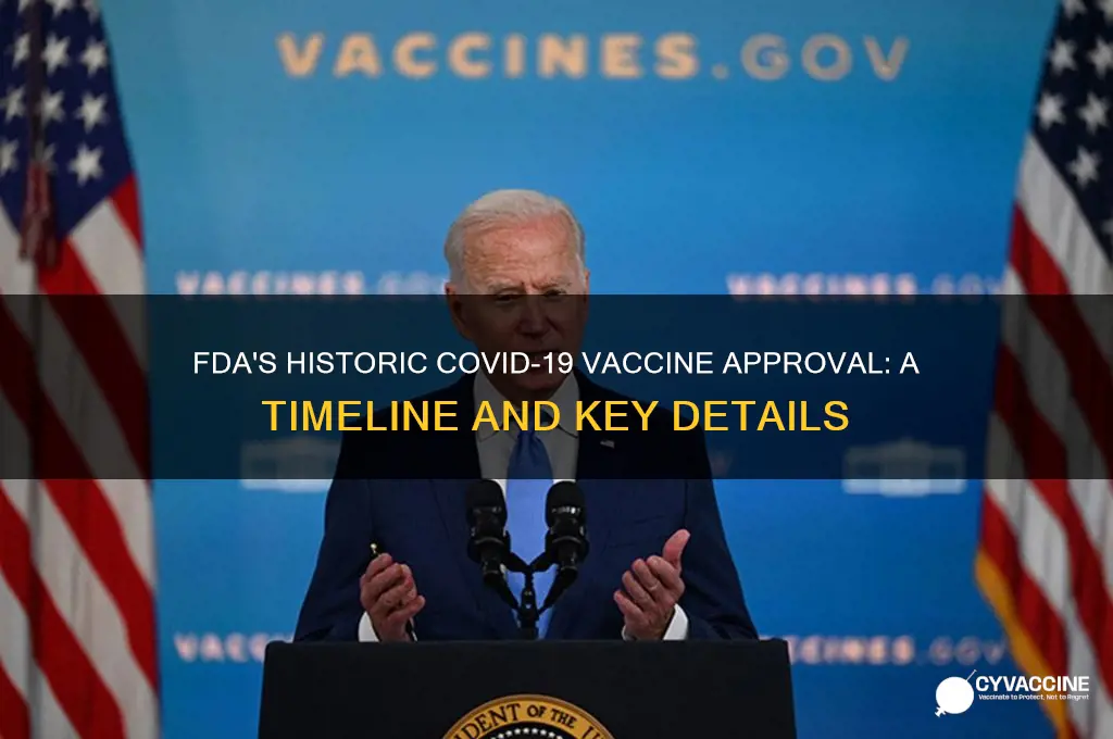 when was the vaccine approved by the fda