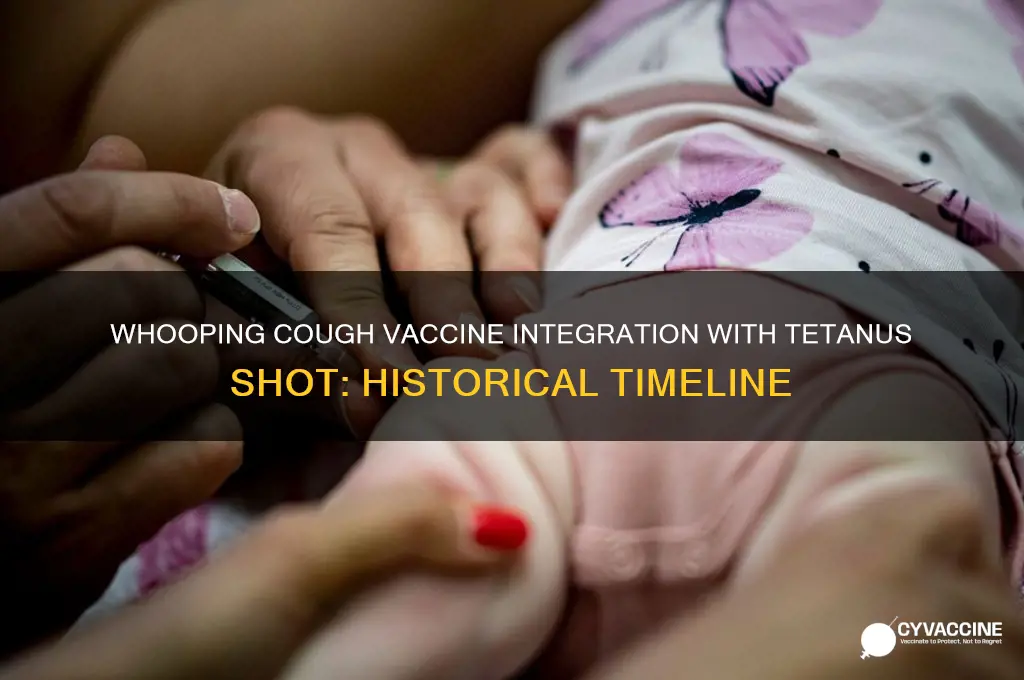 when was whooping cough vaccine added to tetanus
