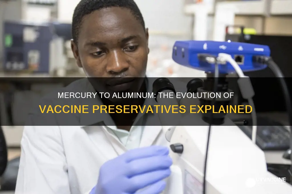 when were vaccines changed from mercury to aluminum