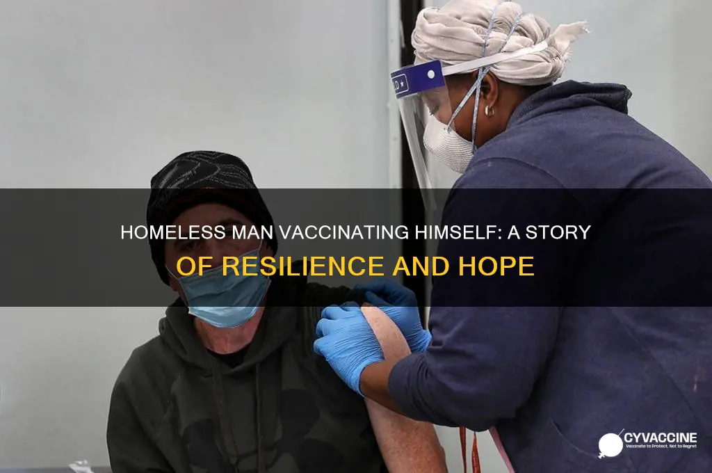 when you see the homeless guy vaccinating himself