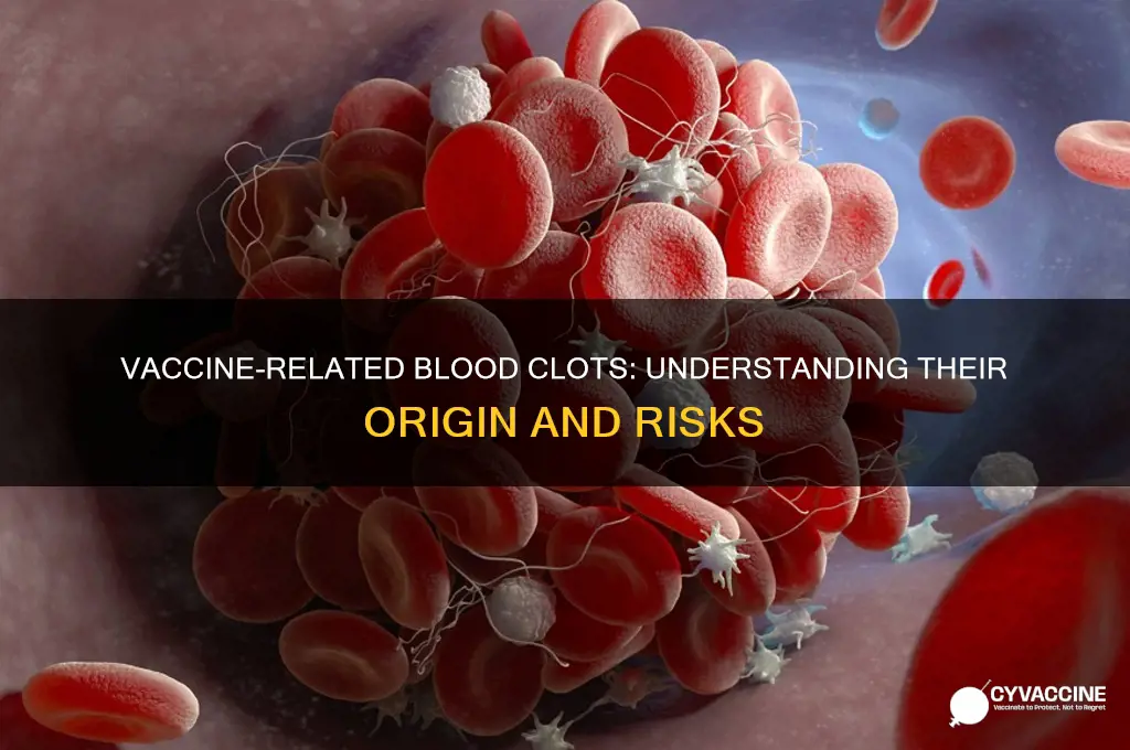 where are the blood clots from the vaccine