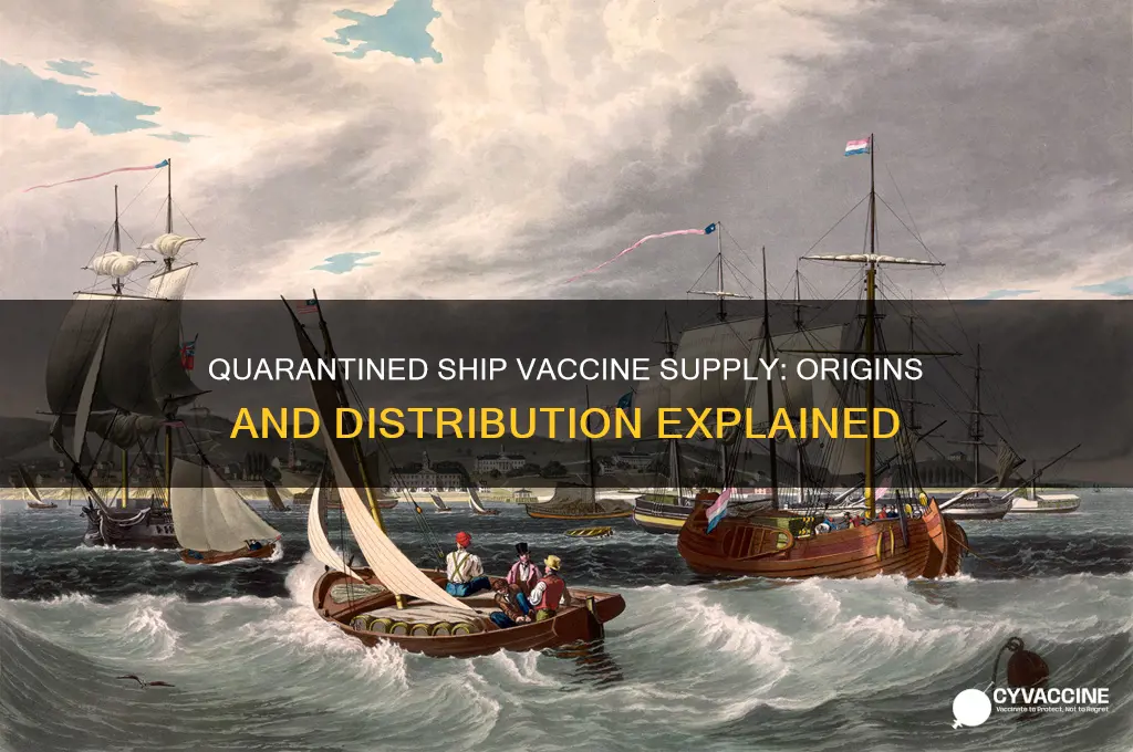 where are the vaccines coming from for the quatantined ship