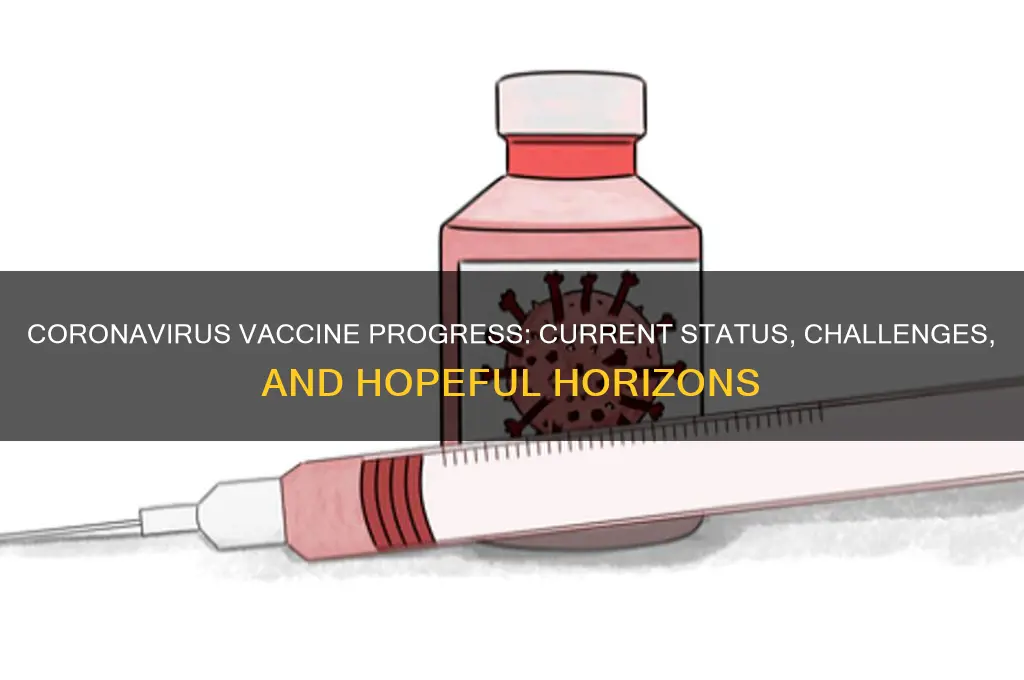 where are we at with a coronavirus vaccine