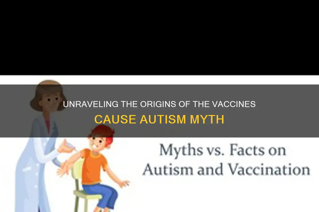 where di vaccines csuse autism myth come from