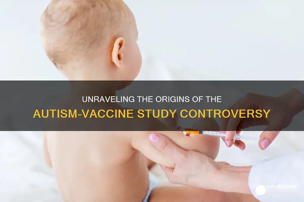 where did the autism and vaccine study come from