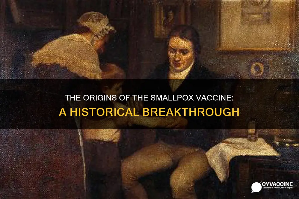 where did the vaccine for smallpox come from
