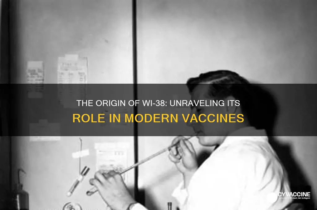where did wi-38 come from in vaccines