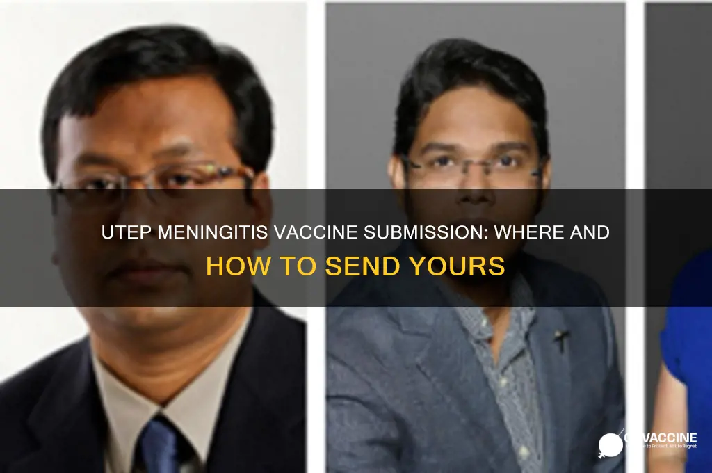 where do i send my meningitis vaccine for utep