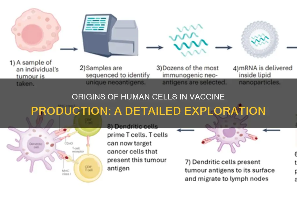 where do the human cells come from for making vaccines