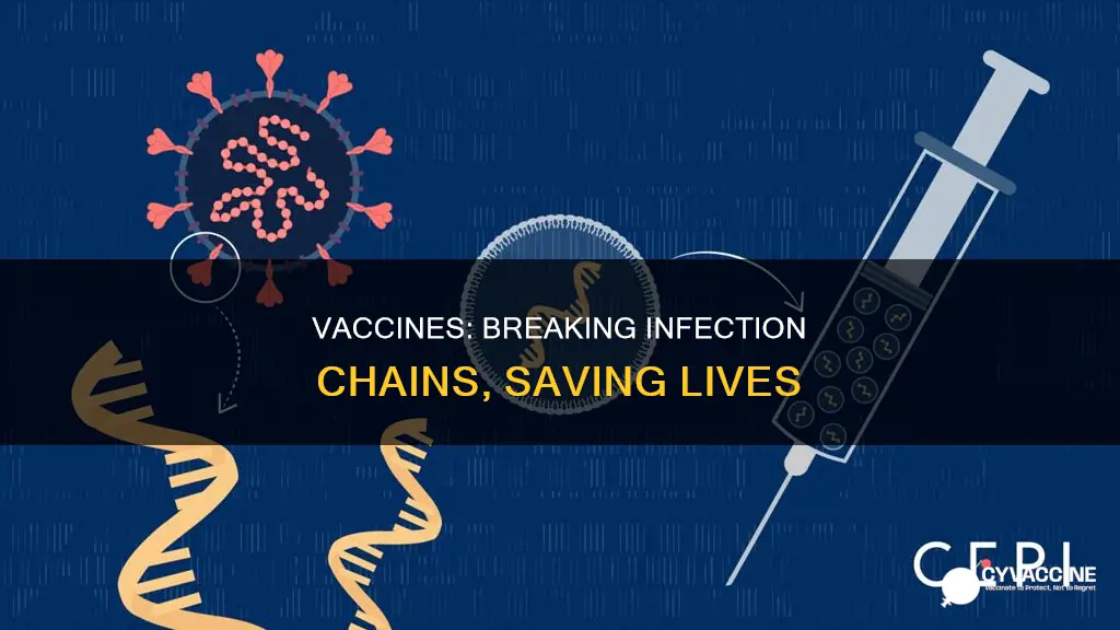where do vaccines help to break the chain of infection