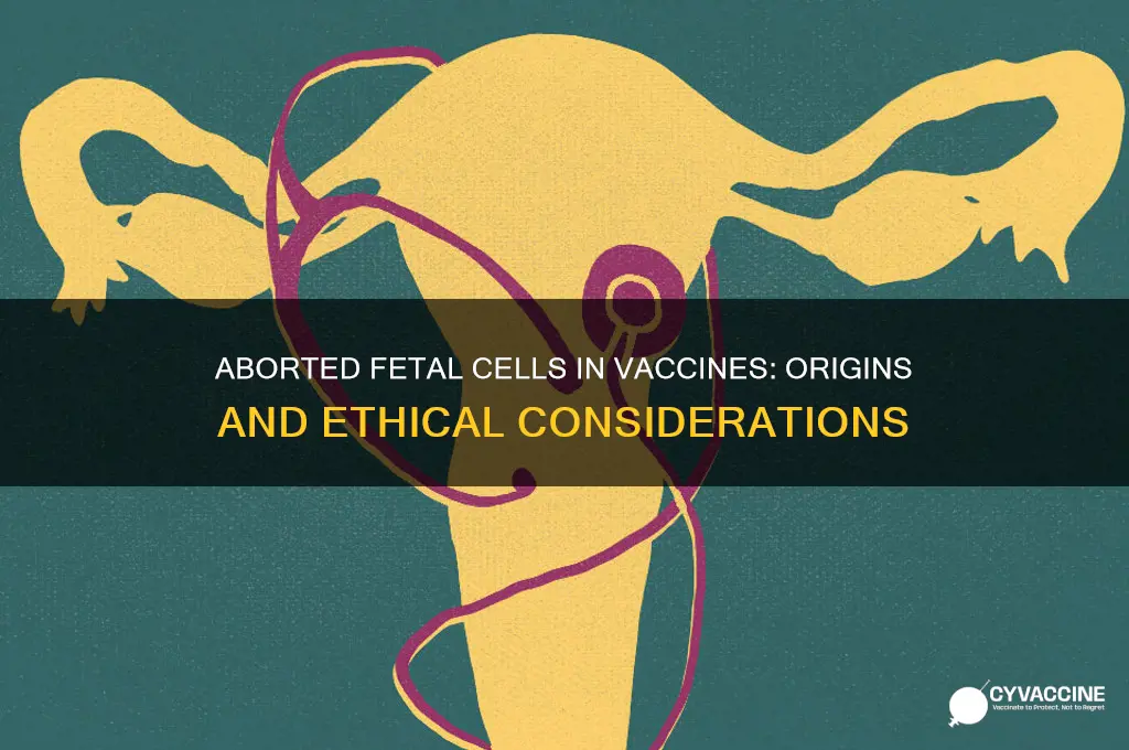 where does aborted fetal in vaccines come from