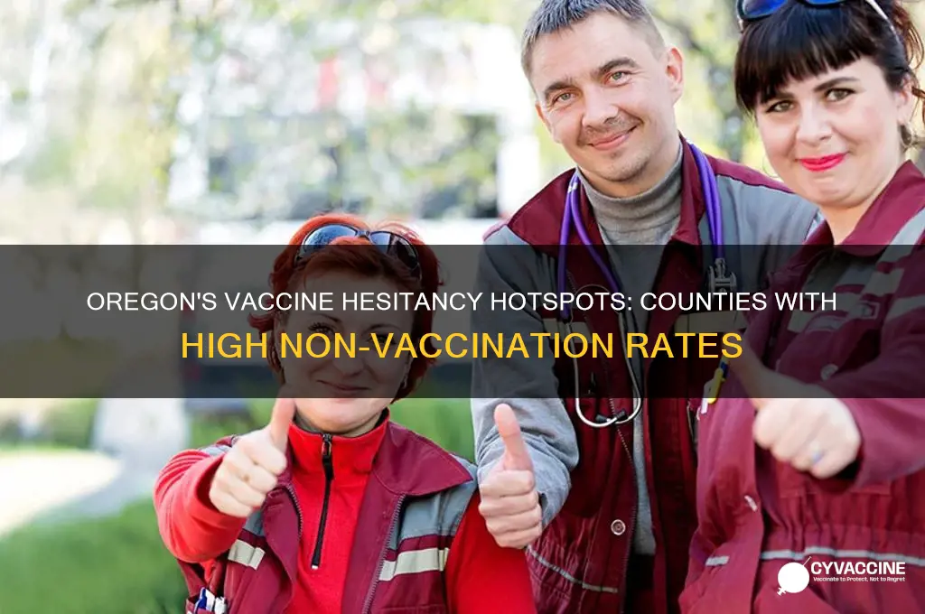 where in oregon are the high non vaccination rates
