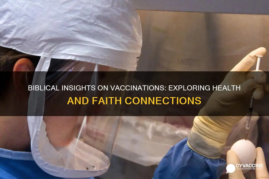 where in the bible does it explain vaccinations