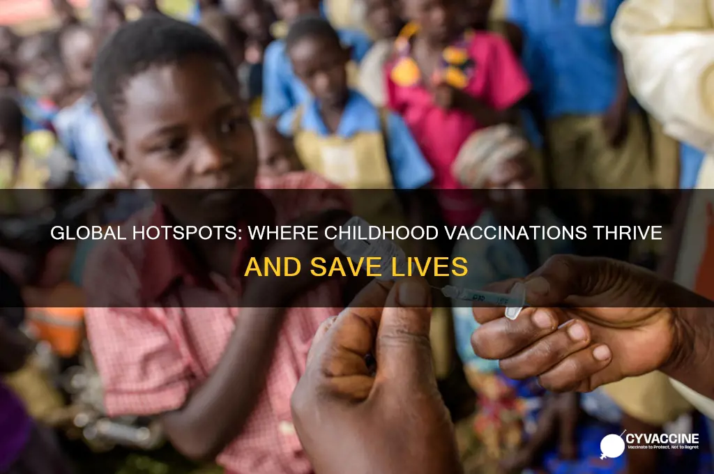 where in the world are childhood vaccinations big