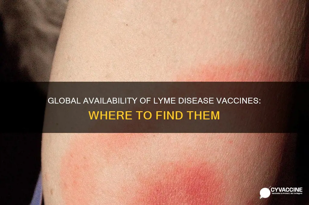 where is in the world is lyme vaccine available