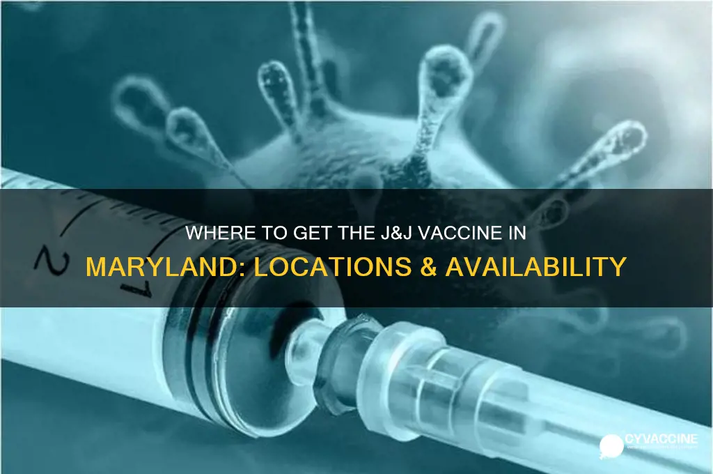 where is j&j vaccine available in maryland