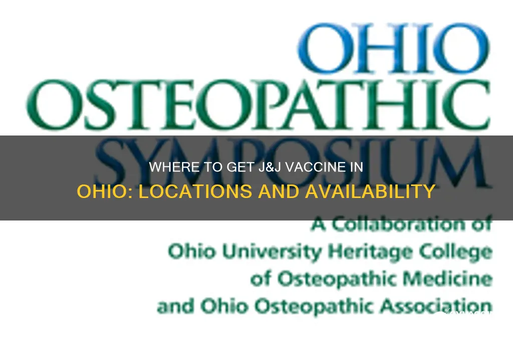 where is j&j vaccine available in ohio