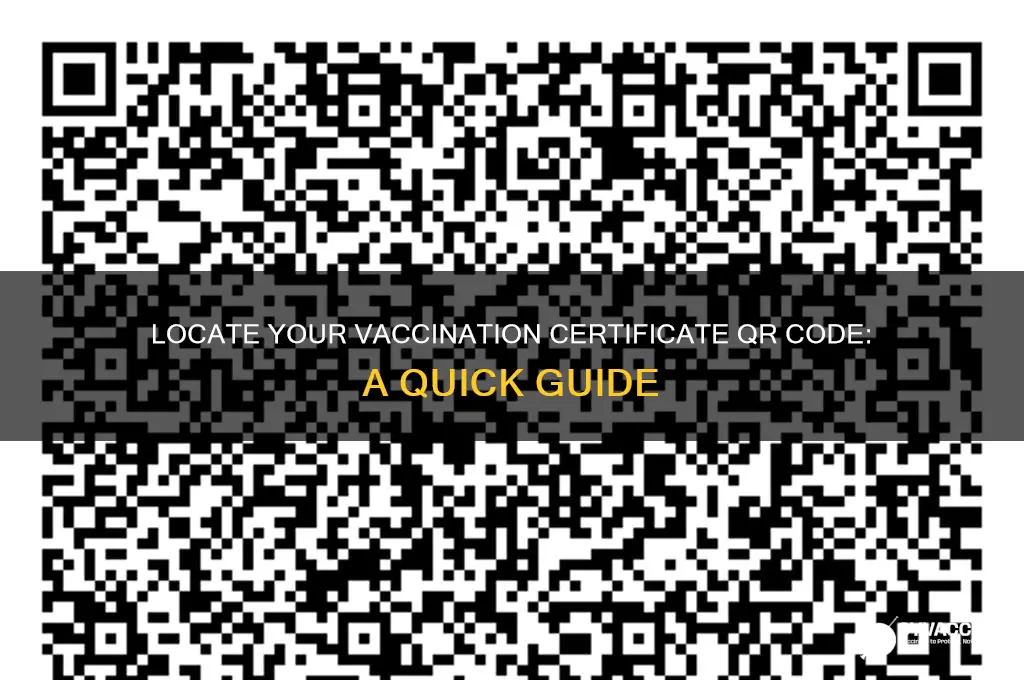 where is the qr code on vaccination certificate