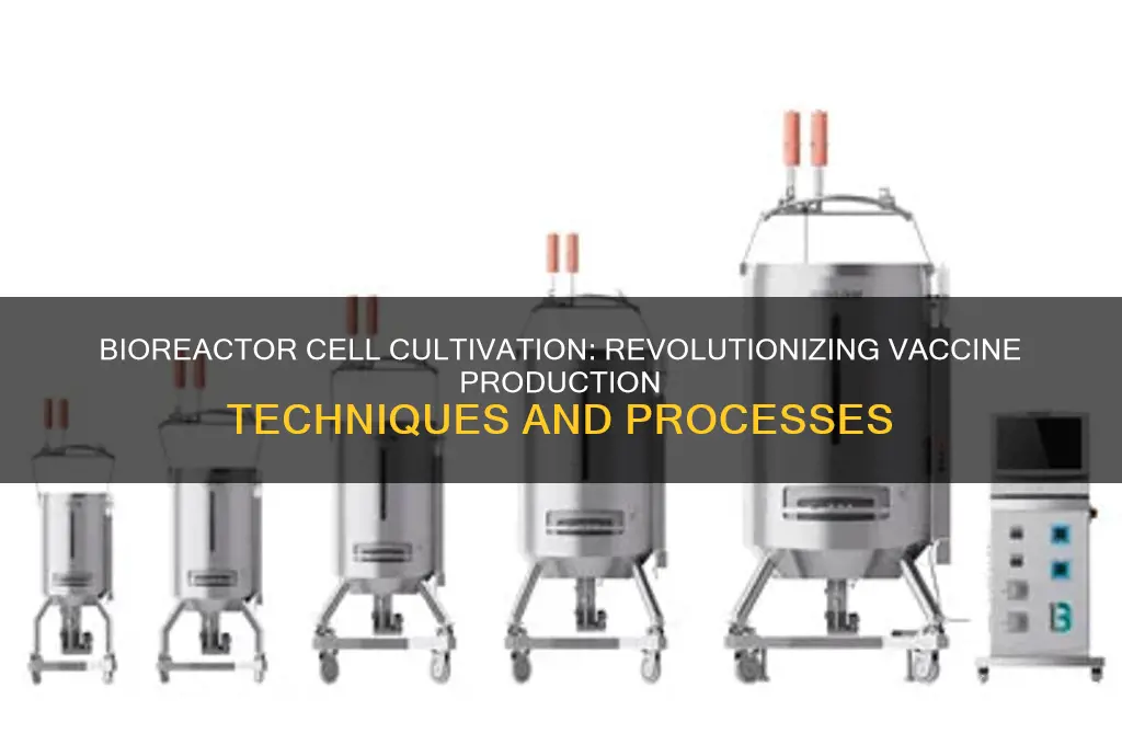 where the cells are grown in bioreactor for vaccine production