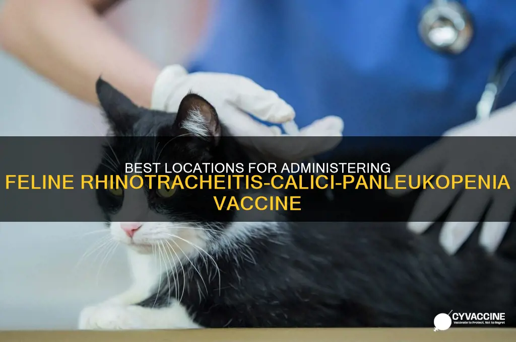 where to administer feline rhinotracheitis-calici-panleukopenia vaccine