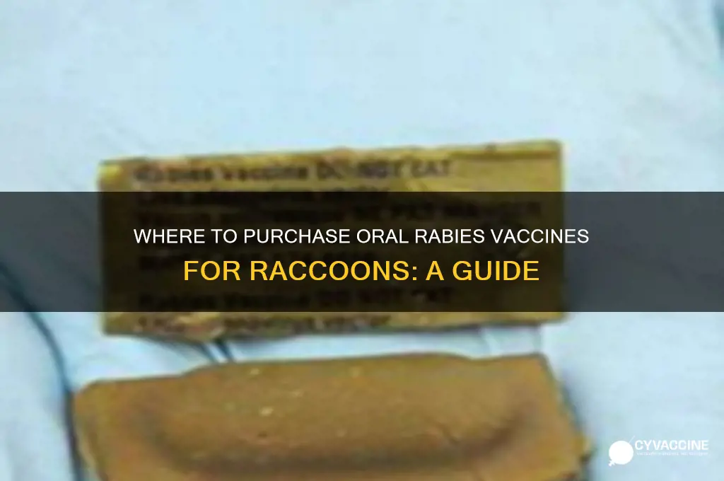 where to buy oral rabies vaccine for raccoons